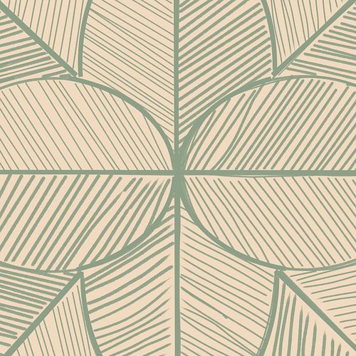 Handgeschilderd Tropisch Blad