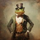 Frosch beim Rauchen von Wunderbare Kunst Miniaturansicht