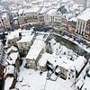 L'Oudegracht d'Utrecht dans la neige sur Chris Heijmans
