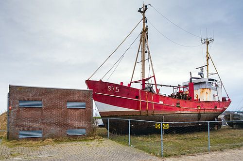 Fishing cutter at shipyard Next Generation Lauwersoog