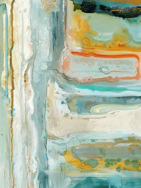 Modern abstract in pastel colours by Studio Allee