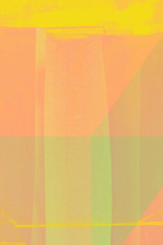 Abstrait en couches transparentes, en jaune orange et vert
