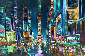 New York - Times Square von Atelier Paint-Ing