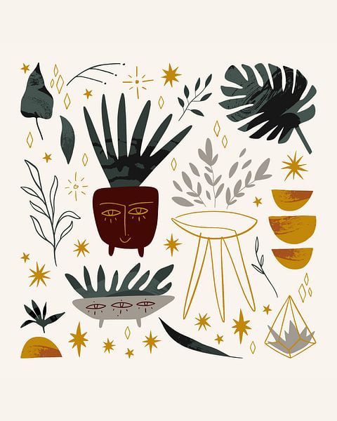 Illustration: &quot;Happy plants&quot; by Studio Allee