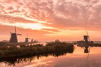 Sunrise World Heritage mills of Kinderdijk