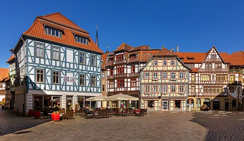 Vakwerkhuizen in Schmalkalden, Duitsland