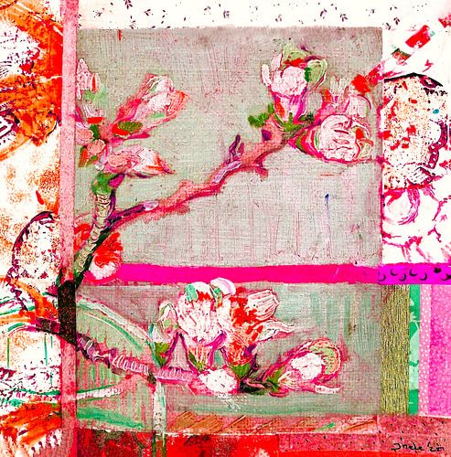 Blühender Mandelzweig. Inspiration Vincent van Gogh. ( 3 ))