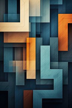 Geometrische Kunst 12022 van De Mooiste Kunst