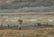 Seelandschaft in Scheveningen, Vincent van Gogh von Meesterlijcke Meesters Miniaturansicht