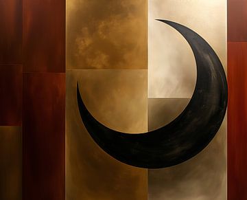 Crescent Moon Japandi Style van Jacky