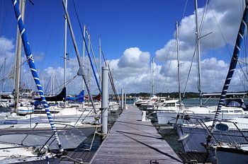 Sailboats in marina of Perros Guirec