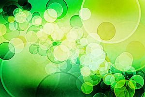Bokeh vert citron