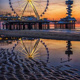 Reuzenrad op de pier van Scheveningen (3) sur Jos Harpman