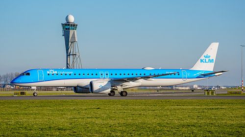 KLM Cityhopper Embraer E195-E2 passagiersvliegtuig.