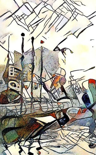 Kandinsky trifft Hamburg #1 von zam art