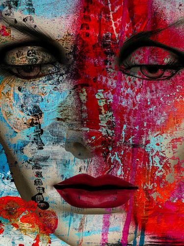 Het gezicht abstract