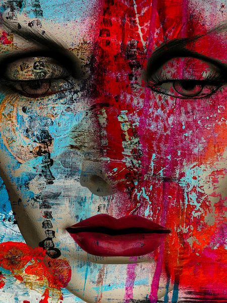 The face abstract by Gabi Hampe