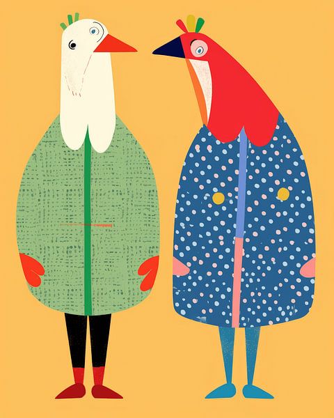 Pied birds of paradise by Studio Allee