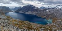 Lac de montagne Djupvatnet en Norvège par Menno Schaefer Aperçu