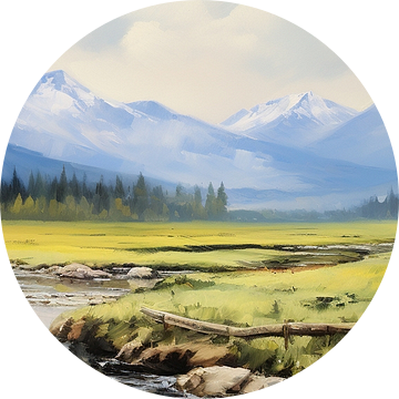 Roemenië Schilderij van Abstract Schilderij