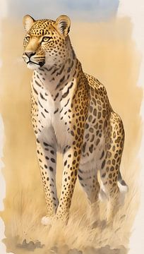 Stolzer Leopard
