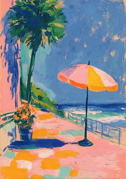 Kleurrijke strandimpressie van Niklas Maximilian