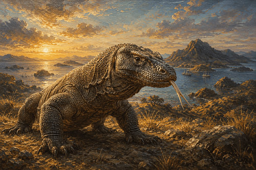 Komodovaraan van Flores
