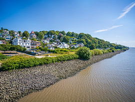 Hambourg - Le quartier des escaliers de Blankenese