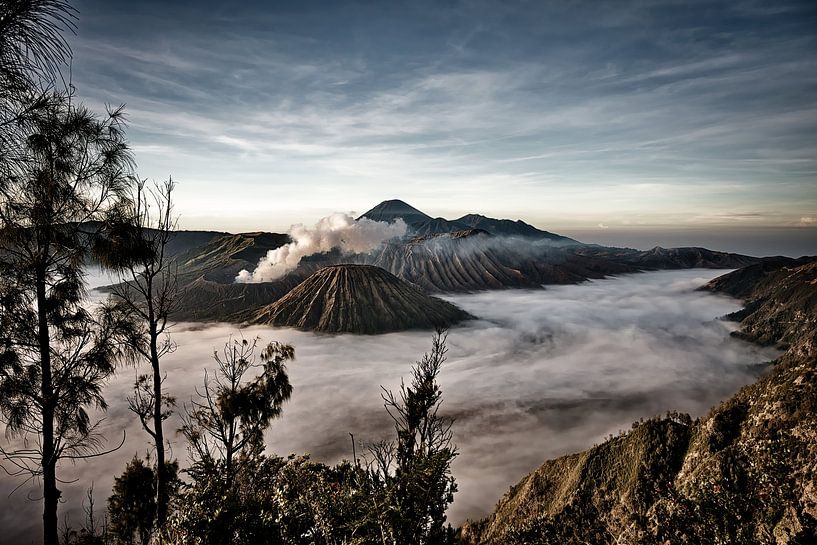 The majestic awakening of the Bromo volcano in Java by Frank Photos