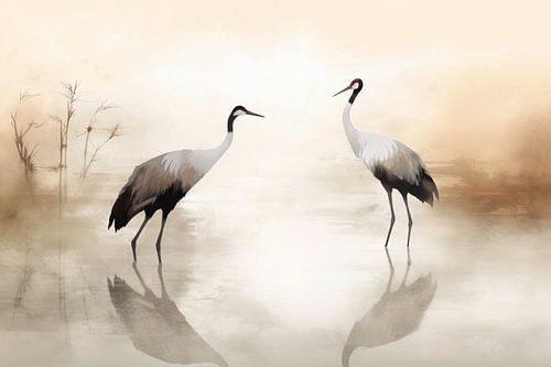 Dans van de Chinese Kraanvogels - Japandi woonstijl