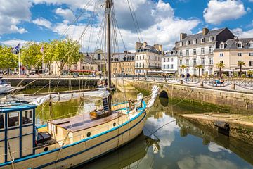 Historic fishing boat in the old harbour of Vannes, Brittany
