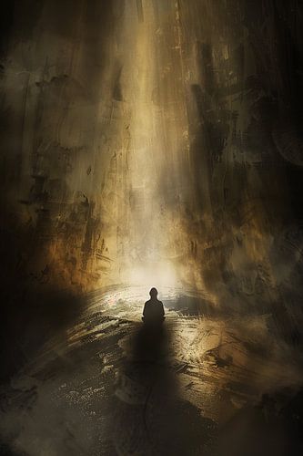 Meditatie in de schaduw van het licht