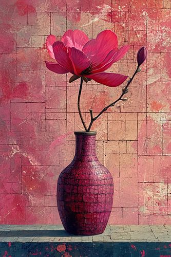 Crimson Mirage Segeltuch von Kunst Laune