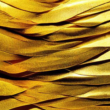 Macro Gouden Frangipanibloem van Chromatic Fusion Studio