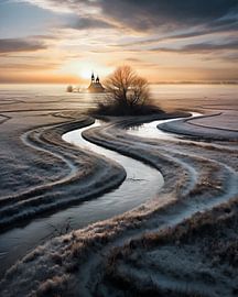 Sonnenuntergang in Norddeutschland