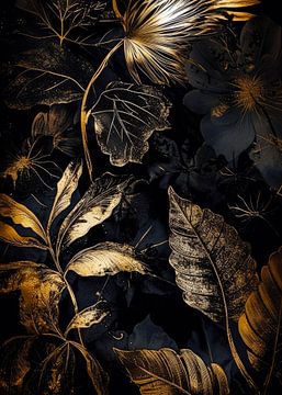 Bloemen en bladeren natuur kunst 1 #flora van JBJart Justyna Jaszke