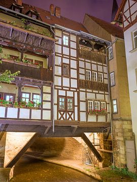 Erfurt - Krämerbrücke bei Nacht von t.ART