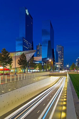 River of light in Rotterdam by Anton de Zeeuw