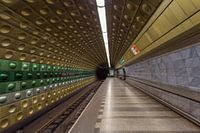 Malostranská metro station in Prague, Czech Republic - 2