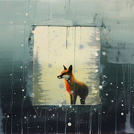 Jahreszeitliche Natur im Wald, Digitale Malerei von Ariadna de Raadt-Goldberg