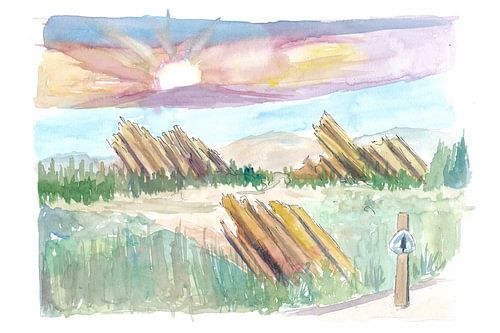 Wandern auf dem Pacific Crest Trail mit Vazquez Rocks in Agua Dulce CA