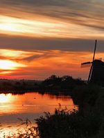 Zonsondergang molen