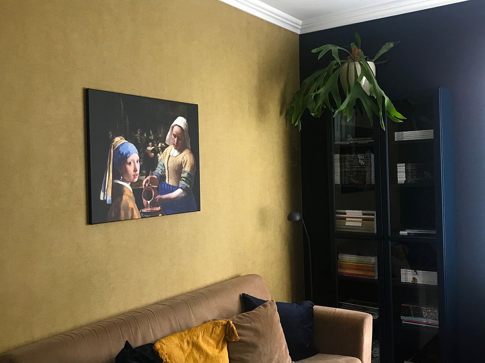 Girl with a Pearl Earring  -  the milkmaid - Johannes Vermeer  by Lia Morcus 