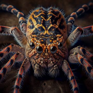 Nahaufnahme der Spinne Illustration von Animaflora PicsStock