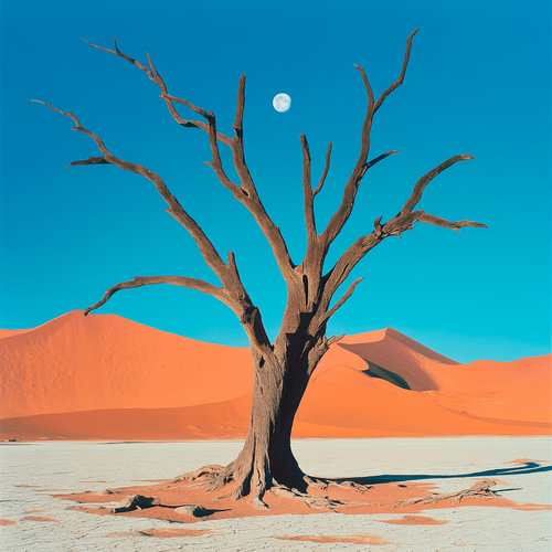 Desert tree Moon