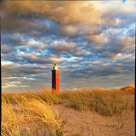 Lighthouse in the dunes by Friedhelm Peters