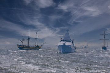 Sail 2013 met De Tromp en de Amsterdam van Brian Morgan
