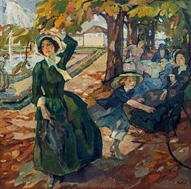 Leo Putz, Im Park von Schleißheim, 1906 von Atelier Liesjes
