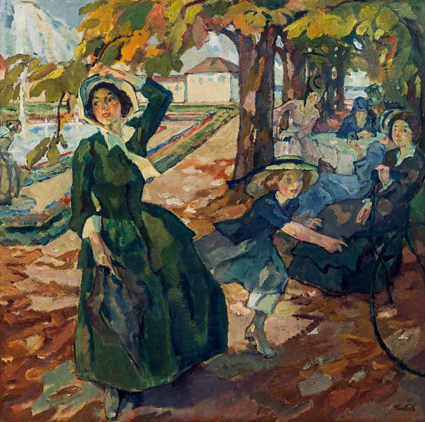 Leo Putz, Im Park von Schleißheim, 1906 von Atelier Liesjes
