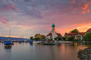 Ein Sonnenuntergang in Wasserburg